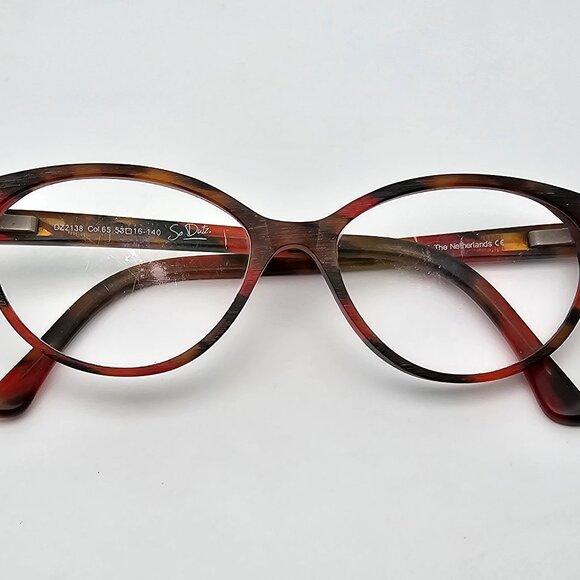Dutz Eyewear DZ2138 Col.65 Tortoise Cat Eye Eyeglasses Frame w/ Case Netherlands - Picture 11 of 15
